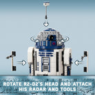 LEGO Star Wars R2-D2 Brick Built Droid Figure, Collectible Star Wars Room Décor with Exclusive 25Th Anniversary Minifigure Darth Malak, Creative Play Gift Idea for Kids or Fans Ages 10 and Up, 75379