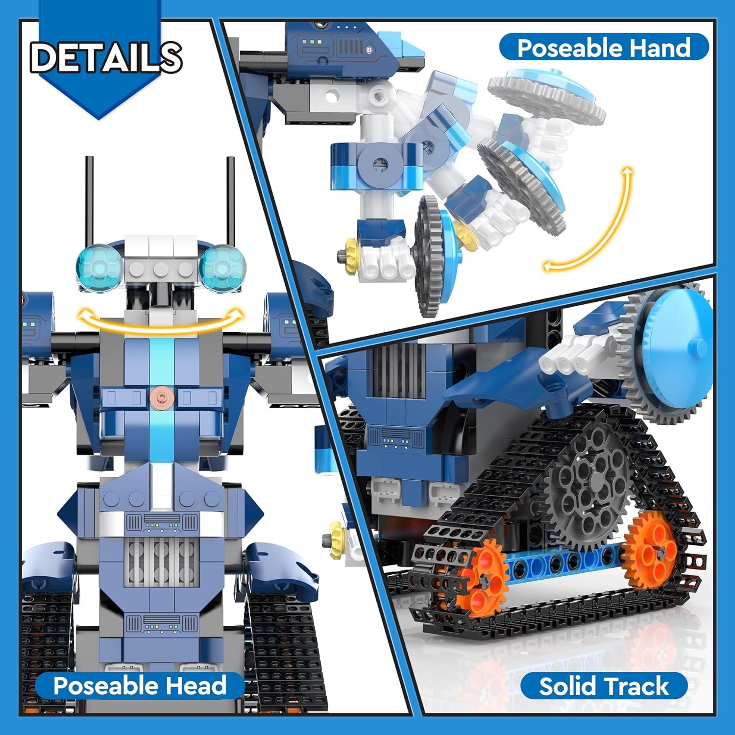 EDUCIRO STEM Project Robot Building Toys (433 Pieces), Christmas Birthday Gift Idea for Kids Boys Girls 8-12-14, Remote Control & APP Programmable Robot Building Kit, Compatible with Lego Set