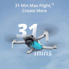 DJI Mini 4K, Drone with 4K UHD Camera for Adults, under 249 G, 3-Axis Gimbal Stabilization, 10Km Video Transmission, Auto Return, Wind Resistance, 1 Battery for 31-Min Max Flight Time, Intelligent Flight