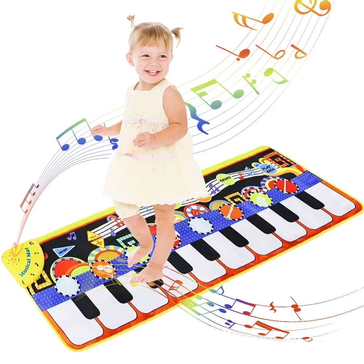 Musical Piano Mat Electronic Multi-Functional Musical Mats for Children Musical Toys for Kids Toddler Girls Boys