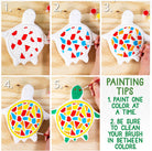 Creative Roots Mosaic Turtle DIY Stepping Stone Kit, Includes Ceramic Stone & 6 Vibrant Paints for Kids Ages 8+