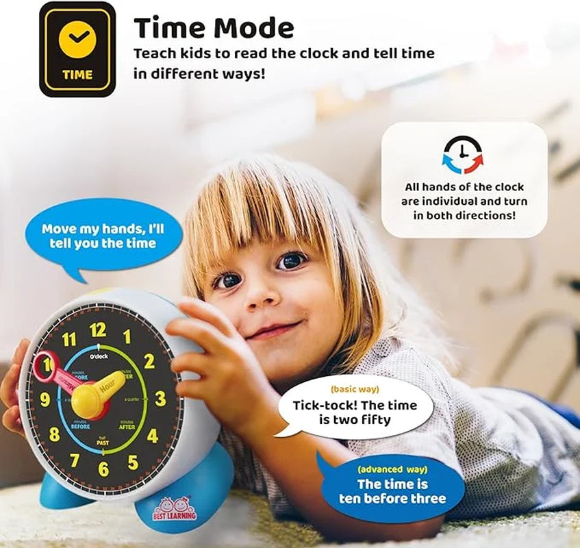 - Learning Clock for Kids Learn to Tell Time Ecational Toys for a 5 Year Old