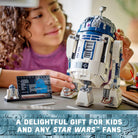 LEGO Star Wars R2-D2 Brick Built Droid Figure, Collectible Star Wars Room Décor with Exclusive 25Th Anniversary Minifigure Darth Malak, Creative Play Gift Idea for Kids or Fans Ages 10 and Up, 75379