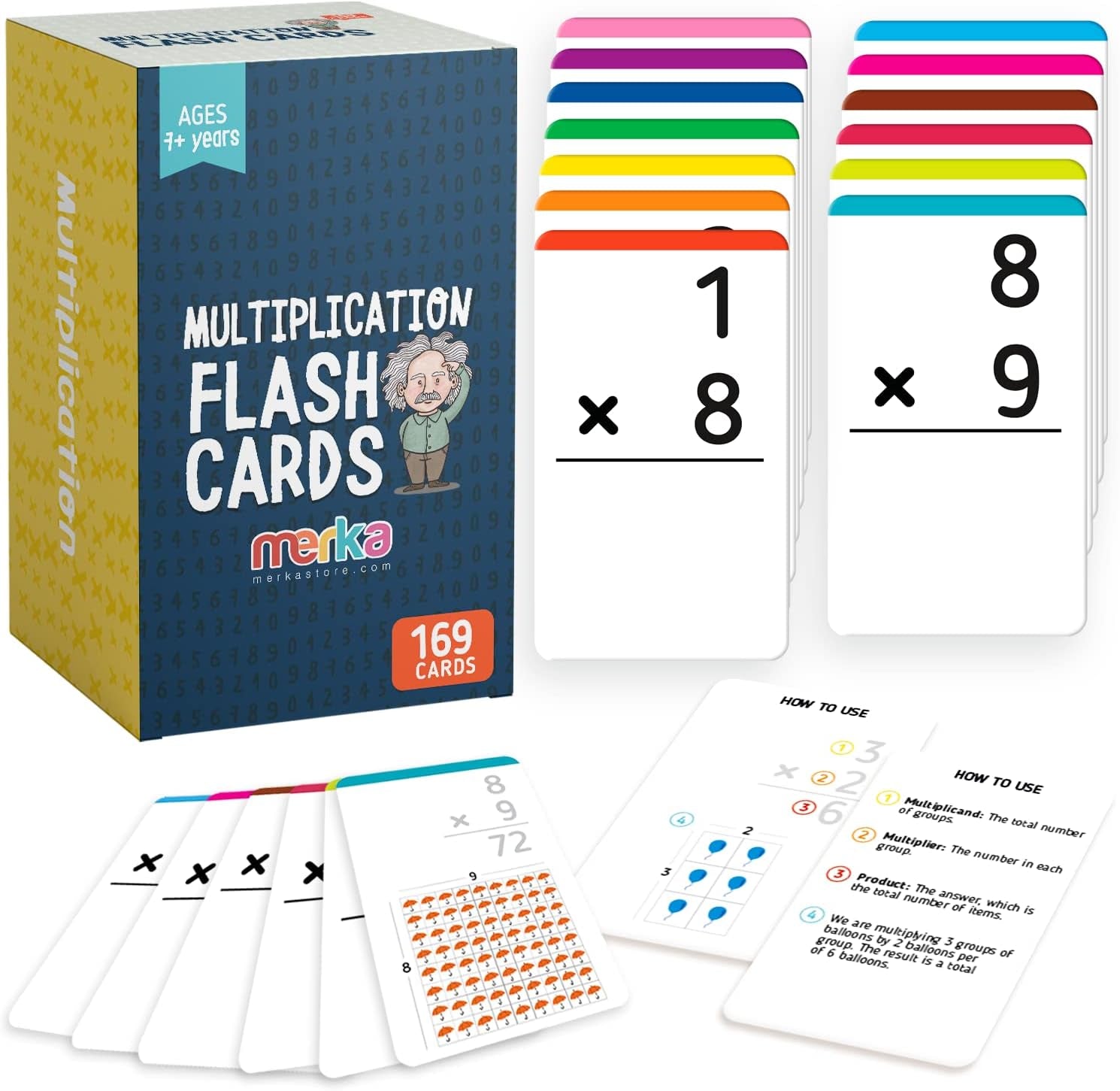 Addition Flash Cards for Kids Math Facts Flash Cards Preschool Math Set of 169 Cards Math Flashcards Math Flash Cards Kindergarten Addition Games