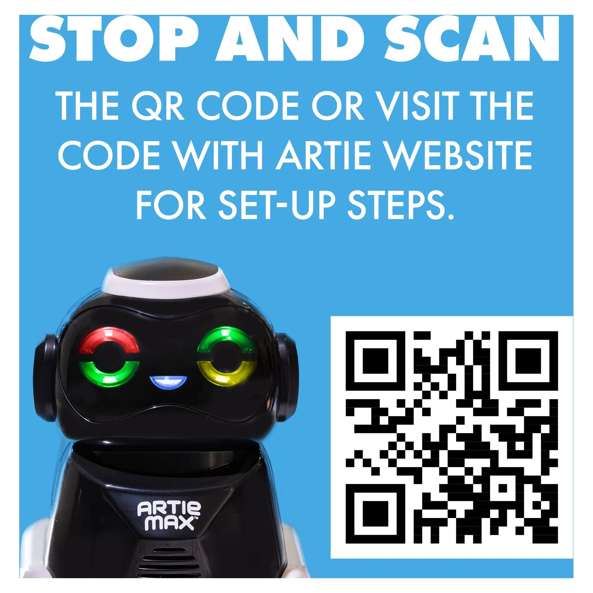 Artie Max STEM Coding Robot Toy with 5 Languages and Wi-Fi, Turns Code into Art, Gift, Kids Boys & Girls, Ages 8, 9, 10+