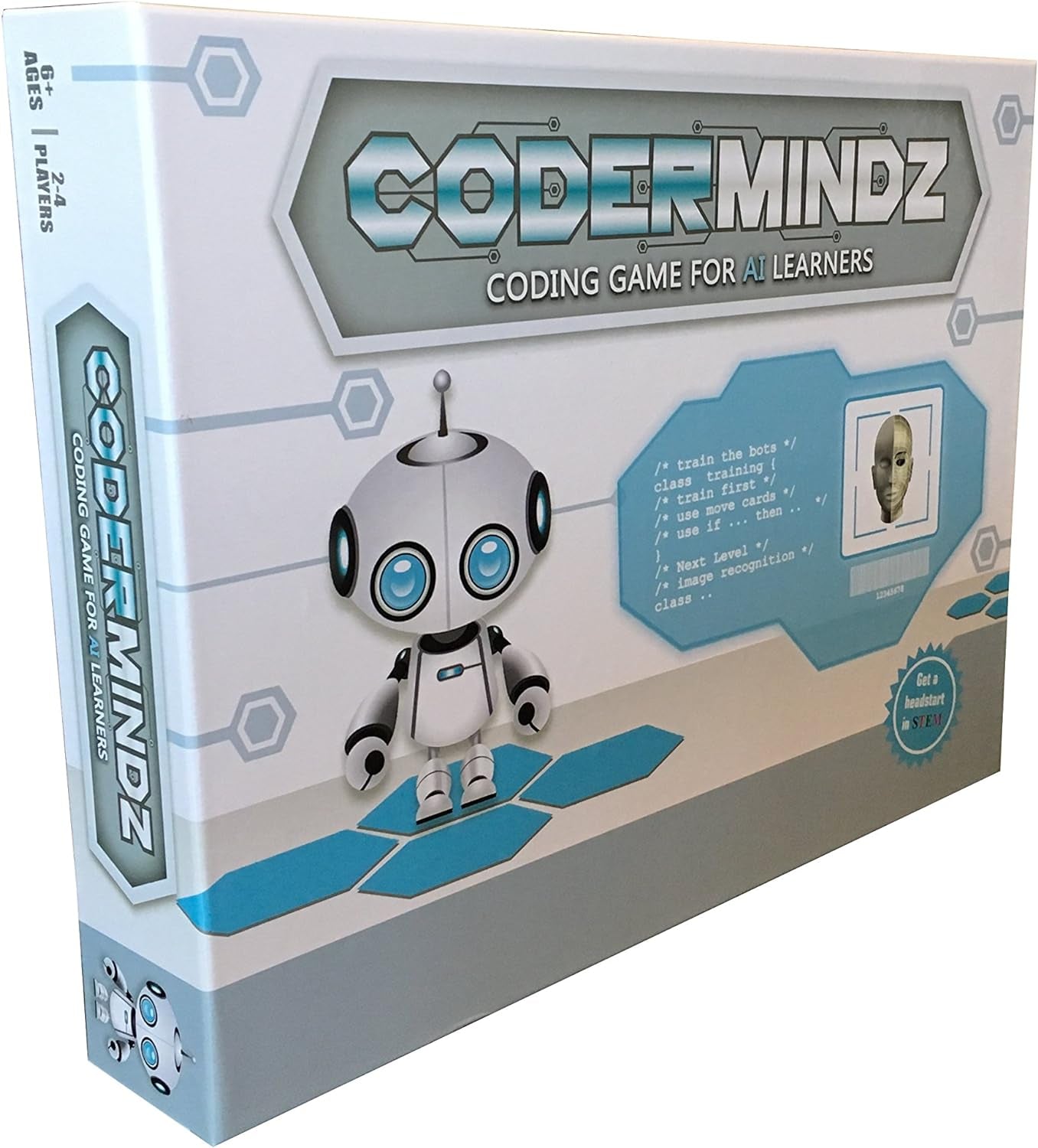 Game for AI Learners! NBC Featured: First Ever Board Game for Boys and Girls Age 6+. Teaches Artificial Intelligence and Computer Programming through Fun Robot and Neural Adventure!