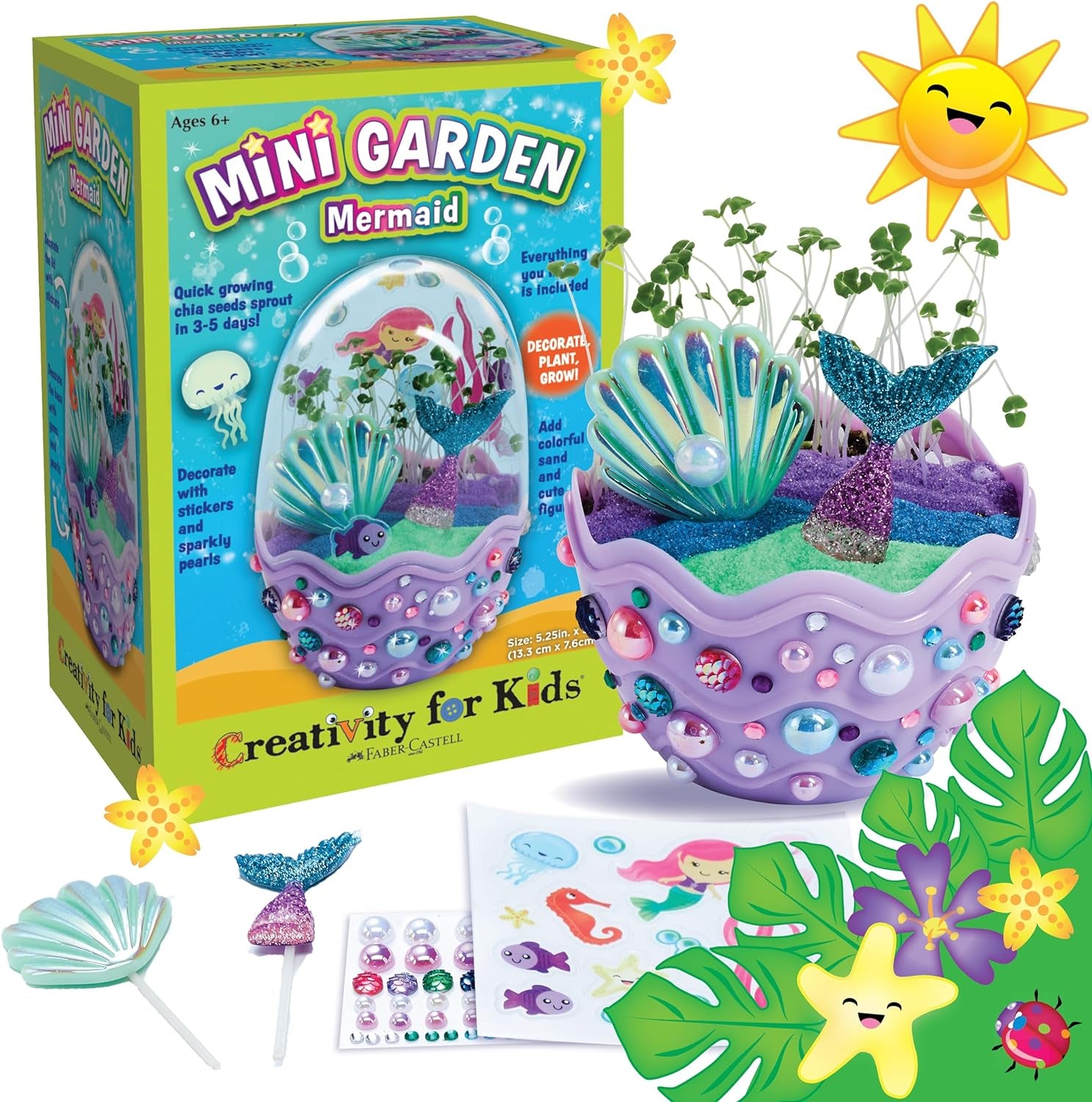 Mini Garden Dinosaur: Terrarium Kit for Kids - Dinosaur Crafts for Boys, Dinosaur Toy and Science Kit for Kids Ages 6-8+, Small Gifts for Kids