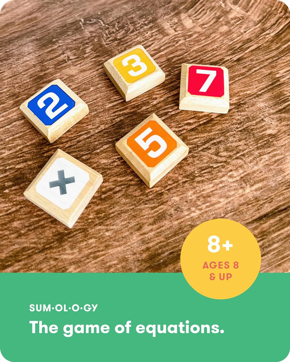 Simplyfun Sumology Math Game - One of the Most Fun Math Games for Kids Ages 8-12 - Practice Addition, Subtraction, Multiplication and Division - 2 or More Players or Play in Teams!