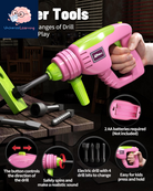 Homeschool Kids Tool Set with Electric Drill & Saw – 54 Pcs