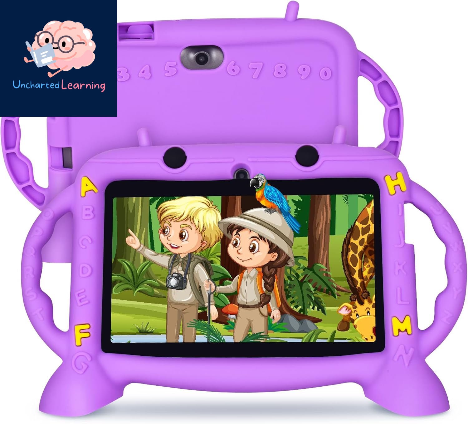 Kids Tablet, 7 Inch Tablet for Kids 2-10, Educational Learning Toddler Tablet Android 11, 3GB RAM+32GB ROM Storage, Google Play Youtube, Baby Girl Boy Gift (Red)