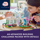 Friends Botanical Garden Building Toy Set, a Creative Project for Ages 12+, Build and Display a Detailed Greenhouse Scene, a Gift for Kids and Teens Who Love Flowers and Plants, 41757