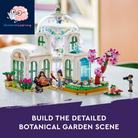 Friends Botanical Garden Building Toy Set, a Creative Project for Ages 12+, Build and Display a Detailed Greenhouse Scene, a Gift for Kids and Teens Who Love Flowers and Plants, 41757