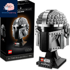 Star Wars the Mandalorian Helmet 75328 Buildable Model Kit, Display Collectible Decoration Set for Adults, Men, Women, Mom, Dad, Collectible Gift Idea