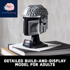 Star Wars the Mandalorian Helmet 75328 Buildable Model Kit, Display Collectible Decoration Set for Adults, Men, Women, Mom, Dad, Collectible Gift Idea
