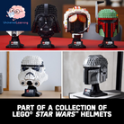 Star Wars the Mandalorian Helmet 75328 Buildable Model Kit, Display Collectible Decoration Set for Adults, Men, Women, Mom, Dad, Collectible Gift Idea