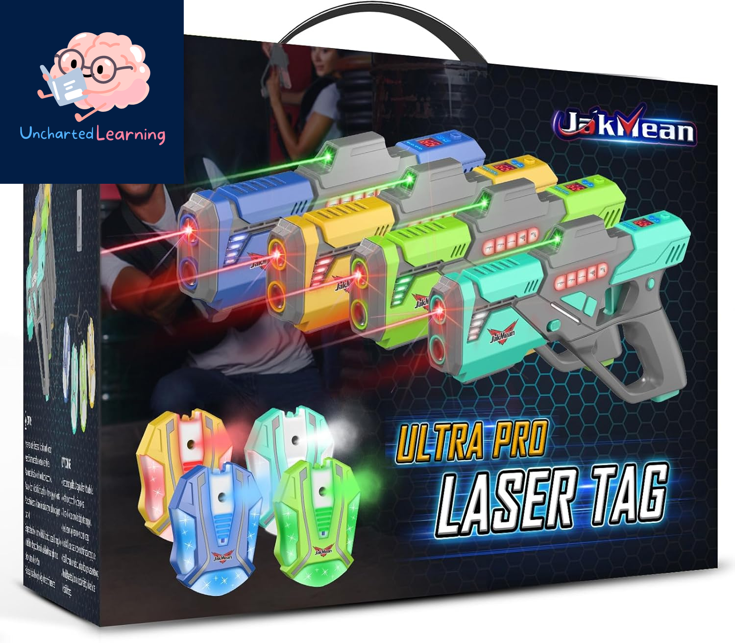 Rechargeable Laser Tag Set with Vests – Homeschool Play Set