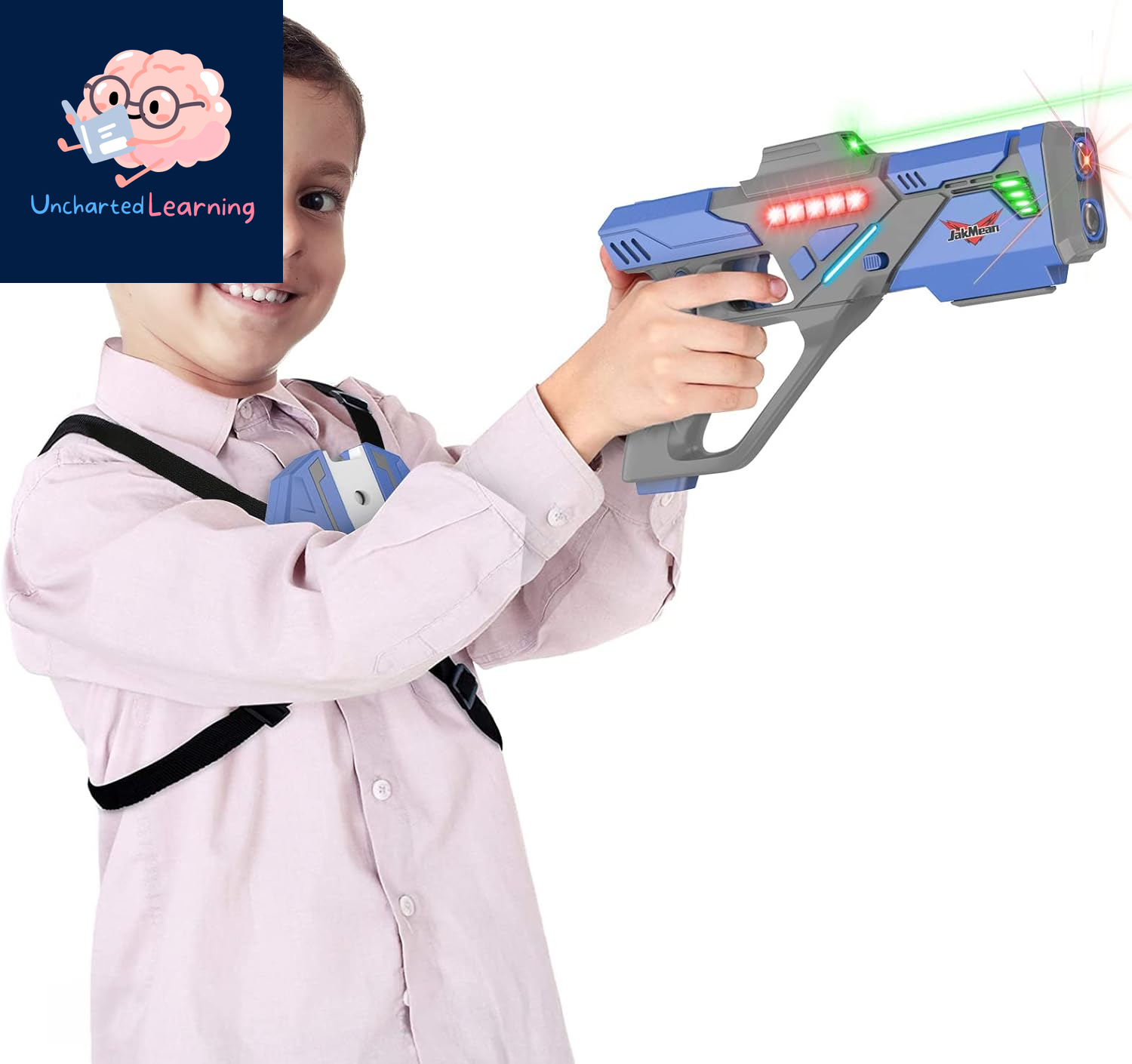 Rechargeable Laser Tag Set with Vests – Homeschool Play Set