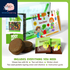Root Viewer Kit for Kids - Easter Gifts - Grow Your Own Plant for Boys & Girls - Science STEM Toy & Craft Growing Kits for Ages 4-8 Birthday Gifts for Boy, Girl 4, 5, 6, 7, 8, Year Old - Gardening Toy