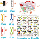 Building Blocks for Kids, 170 Pcs STEM Toys for Boys and Girls, Safe and Creative Toy for Age 3+, Educational Activities