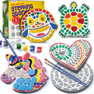 Stepping Stones Painting Kit for Kids - Outdoor Crafts - Paint 5 Garden Stone - Unicorn Craft Kits for Boys, Girls Ages 6-12 - Gifts for Boy, Girl Age 6, 7, 8, 9, 10 + Year Old - Summer Gift Ideas