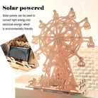 Solar 3D Wooden Puzzles for Adults Birthday Gifts for Kids Ages 6-8-10-12-14 Ferris Wheel DIY Model Kit Educational Puzzle Building Toys STEM Projects Science Experiments