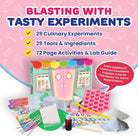 Playz Edible Exploding Candy Making Science Kit for Kids Ages 8-12 Years Old - Food Science Chemistry Kid Science Kit with 29 Experiments, Educational Science Kits for Boy & Girls