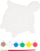 Creative Roots Mosaic Turtle DIY Stepping Stone Kit, Includes Ceramic Stone & 6 Vibrant Paints for Kids Ages 8+