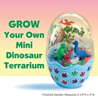 Mini Garden Dinosaur: Terrarium Kit for Kids - Dinosaur Crafts for Boys, Dinosaur Toy and Science Kit for Kids Ages 6-8+, Small Gifts for Kids