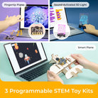 Makeblock Nextmaker 3 in 1 STEM Kits, Coding Robot Kits for Kids 8-12, Free Online Coding Courses, Music and LED Light, Programmable Coding Toys, Educational STEM Toys Gift for Kids