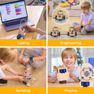 Makeblock Nextmaker 3 in 1 STEM Kits, Coding Robot Kits for Kids 8-12, Free Online Coding Courses, Music and LED Light, Programmable Coding Toys, Educational STEM Toys Gift for Kids