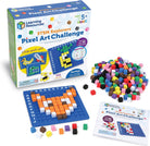 Learning Resources STEM Explorers Pixel Art Challenge, 402 Pieces, Ages 5+, STEM Toys for Kids, Coding Basics for Kids, STEM Activities for Classroom, Medium