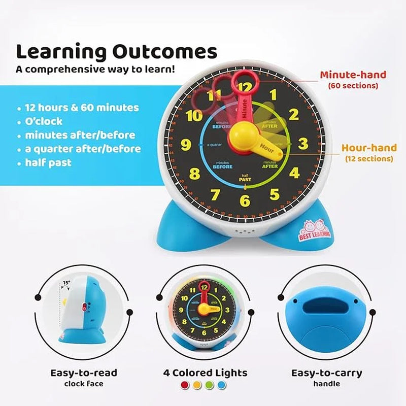 - Learning Clock for Kids Learn to Tell Time Ecational Toys for a 5 Year Old