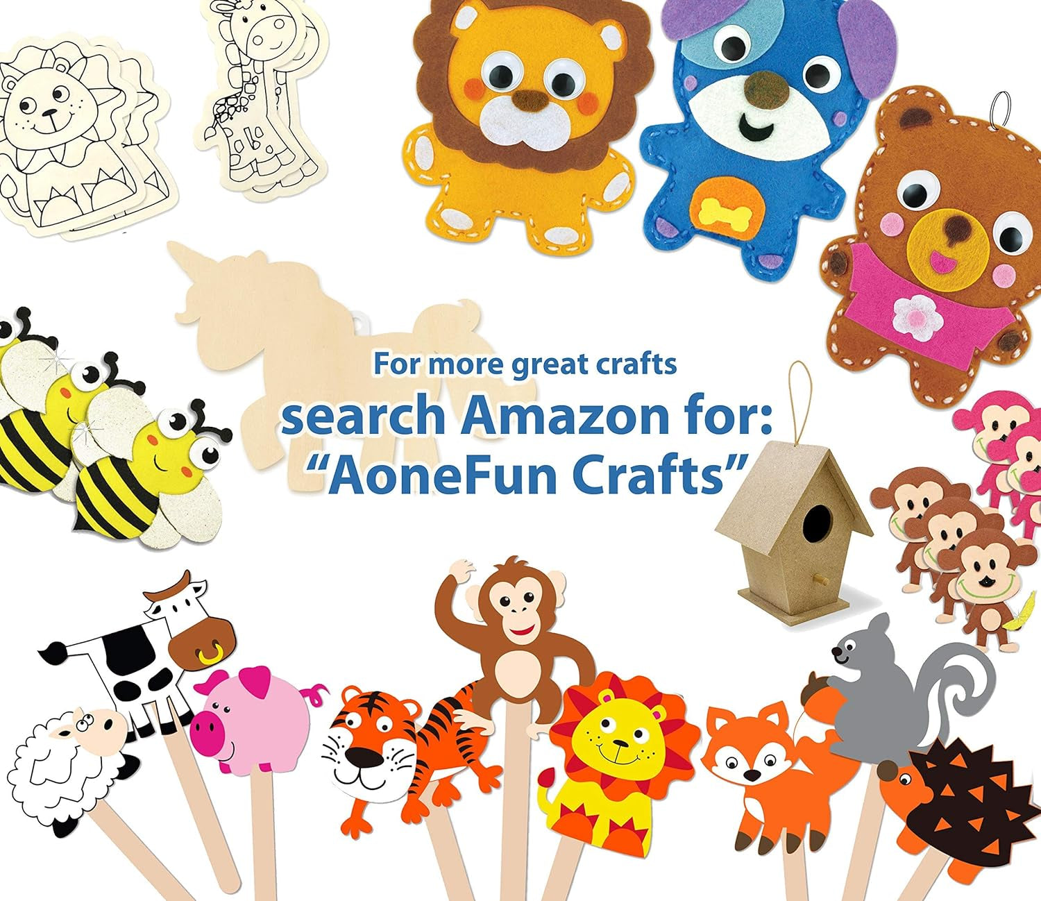 4 Pk Kids Sewing Crafts Stuffed Animals Sewing Kit Sewing Kit for Kids Beginner Crafts for Kids DIY Kit Christmas Crafts for Kids Felt Animals Sewing for Beginners My First Sewing Kit for Kids