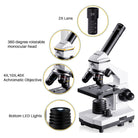 100X-2000X Microscope, Compound Microscope Powerful Biological Microscope for Kids Adult with Slides Set