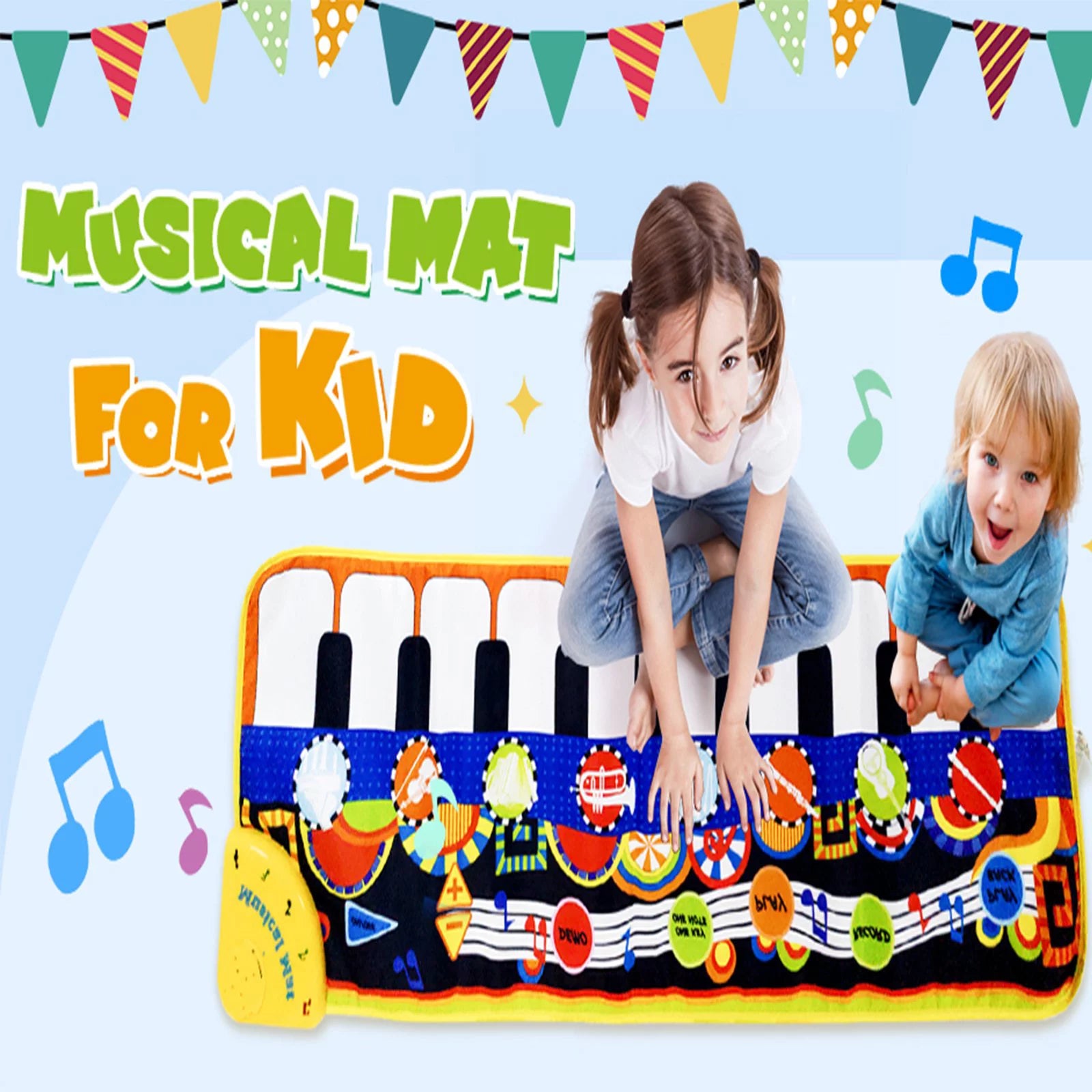 Musical Piano Mat Electronic Multi-Functional Musical Mats for Children Musical Toys for Kids Toddler Girls Boys