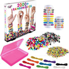 Galaxy Bead Super Set, 2,000+ Bead Bracelet Making Kit - Makes 50+ Bracelets, Alphabet Charms, Pearlescent & Metallic Beads, Includes Bead Box Organizer, Recommended for Ages 8 and Up