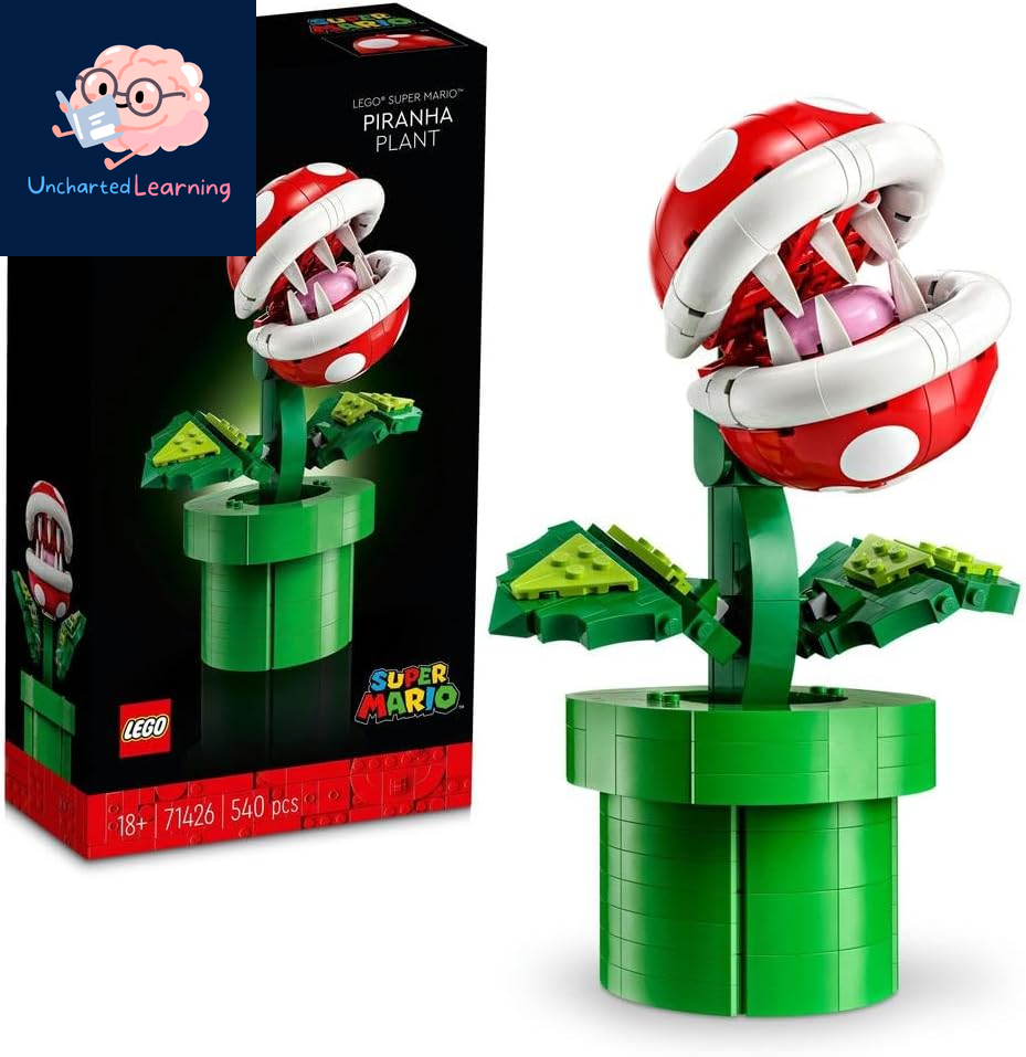 Super Mario Piranha Plant, Build and Display Super Mario Brothers Collectible for Adults and Teens, Authentically Detailed Posable Figure, Birthday Gift for Gamers and Super Mario Fans, 71426