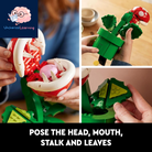 Super Mario Piranha Plant, Build and Display Super Mario Brothers Collectible for Adults and Teens, Authentically Detailed Posable Figure, Birthday Gift for Gamers and Super Mario Fans, 71426