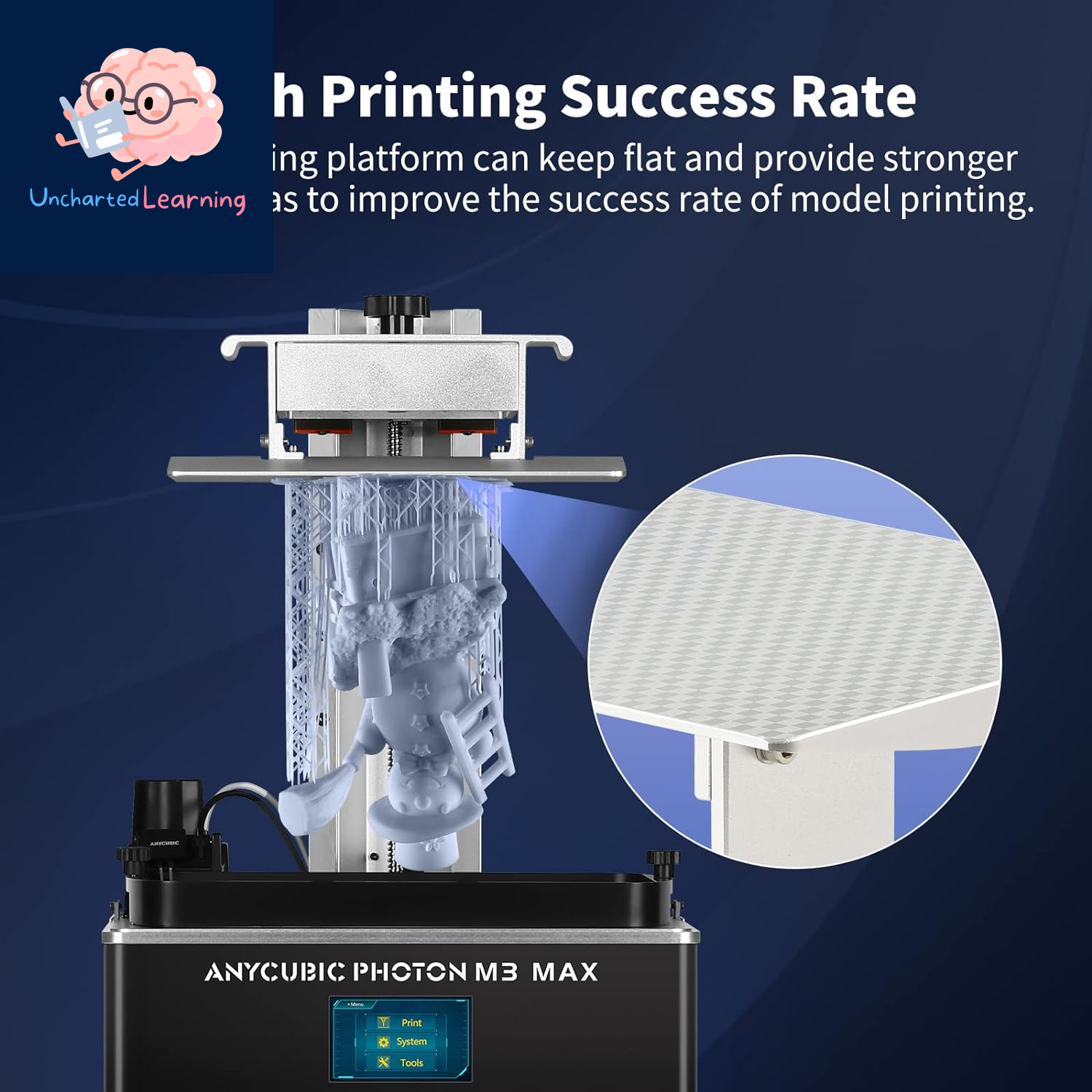 Resin 3D Printer, Photon M3 Max SLA LCD UV Resin Printers with 13.6'' 7K Mono Screen, Smart Resin Filler, Large 3D Printing Size 11.7'' X 6.5'' X 11.81''