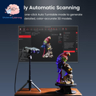 Metrox 3D Scanner for 3D Printing, Handheld 3D Printer Scanner Metrology-Grade Precision 0.01Mm, Blue Laser Scan, for Metal Dark Object, Quicksurface Trial, Support Windows Macos, Advanced